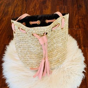 Mini Woven Bucket Bag NWOT